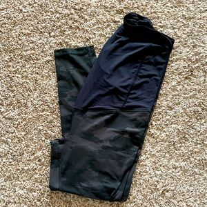 Black Camo Maternity Leggings